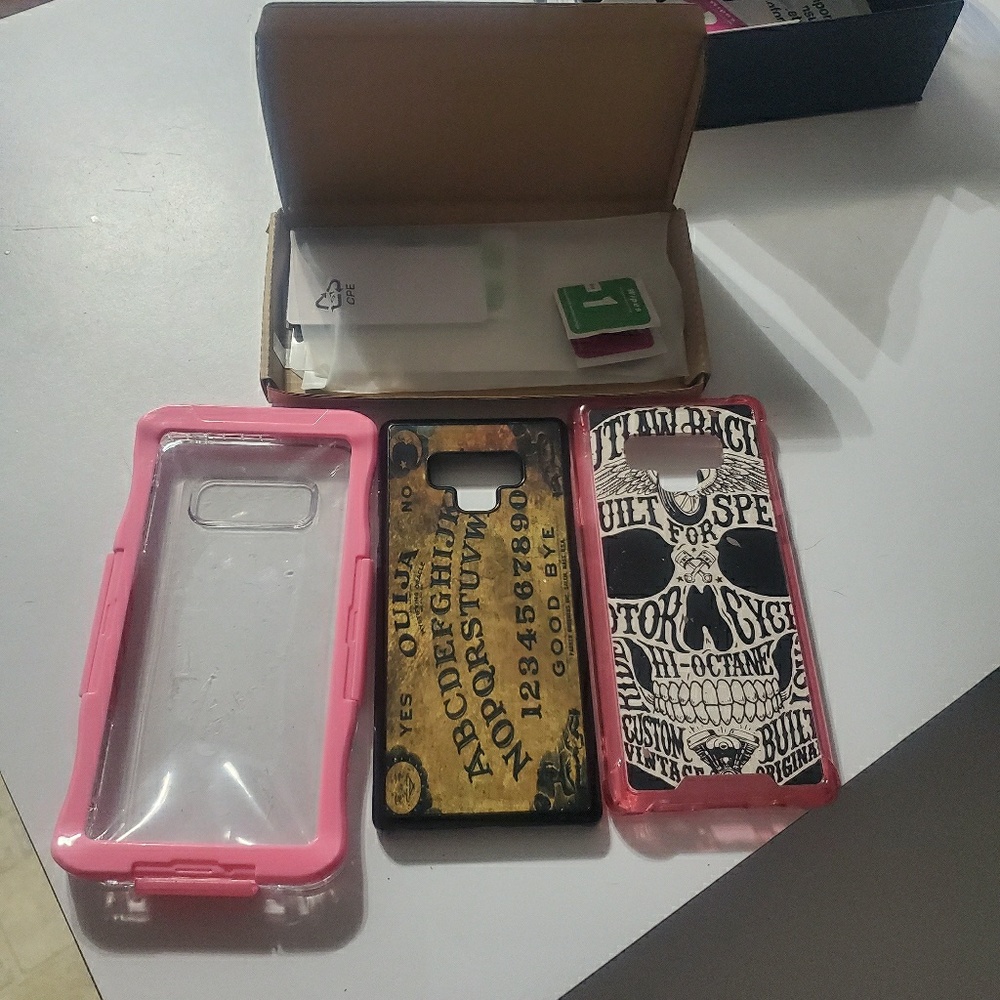 3 Note 9 cell phone case and screen cover